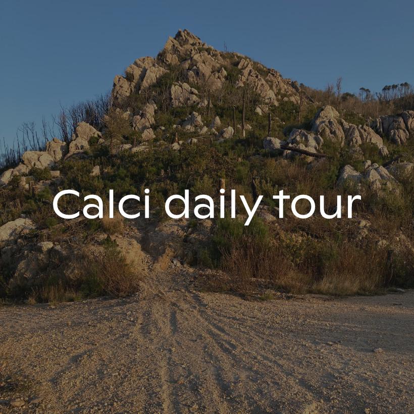 Calci Daily Tour - Mountain path with trees